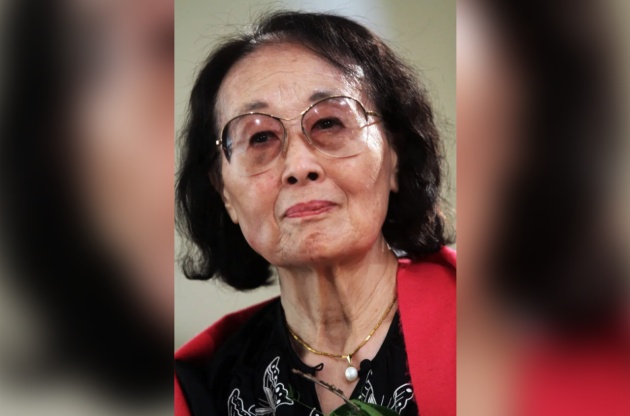 资料图：著名华人女作家聂华苓。（美国《世界日报》）.jpg